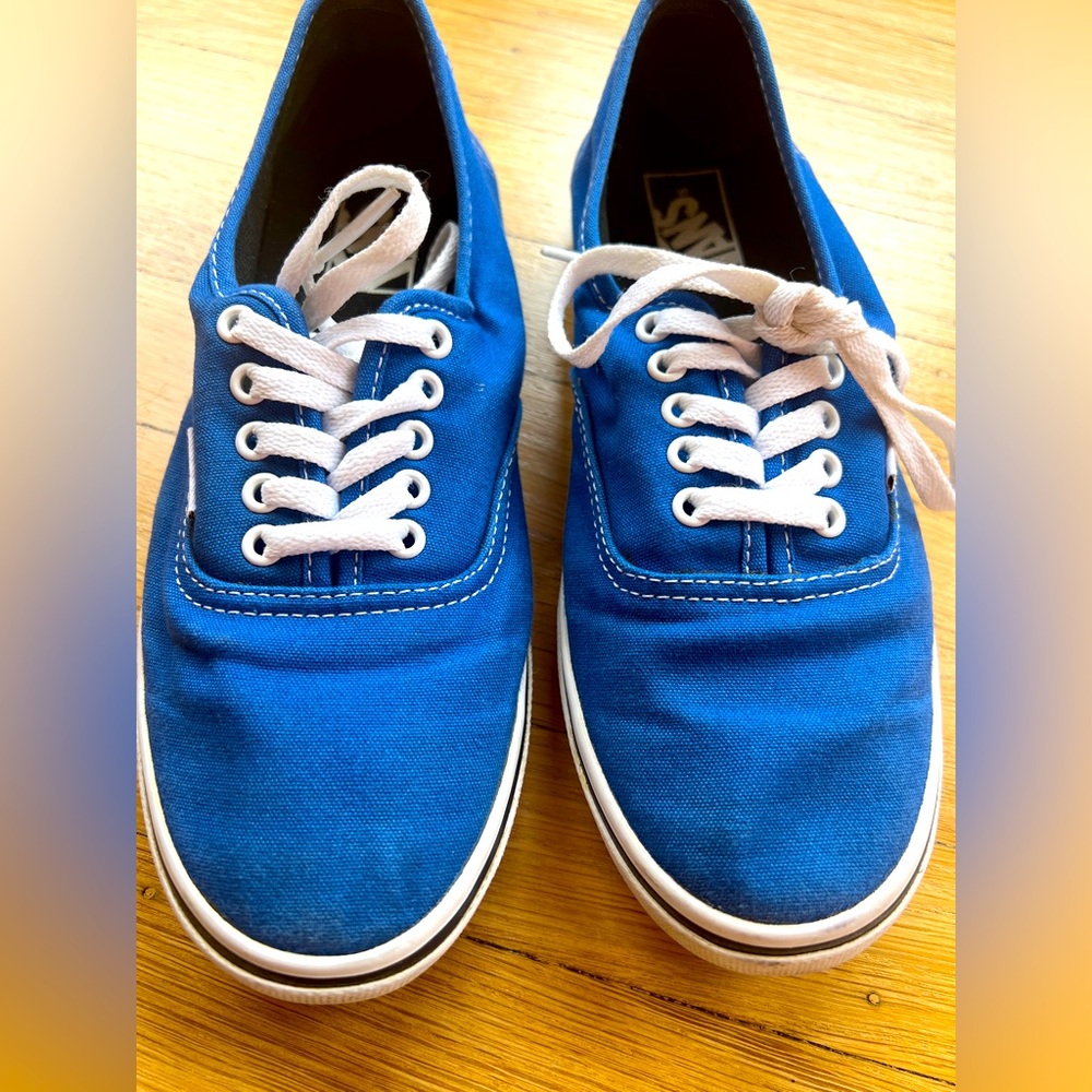 Actual VINTAGE Vans shoes in brilliant blue!